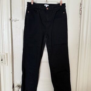 LC Lauren Conrad Super High Rise Straight Leg Jeans